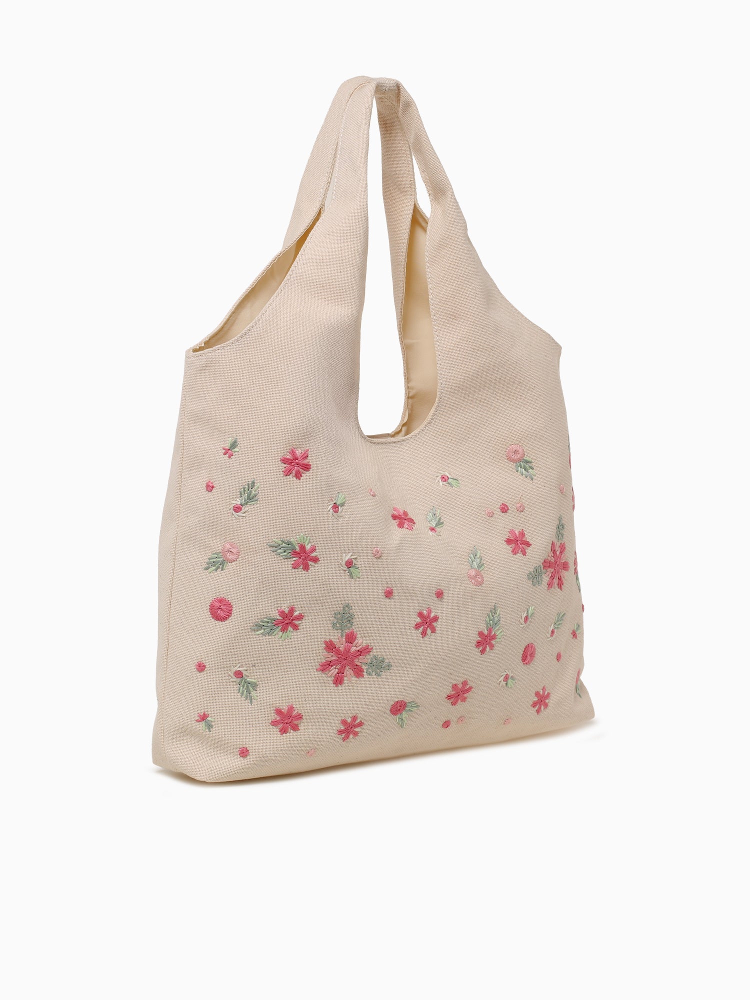 Flower Lg Shoulder Bag Beige Multi Beige Multi