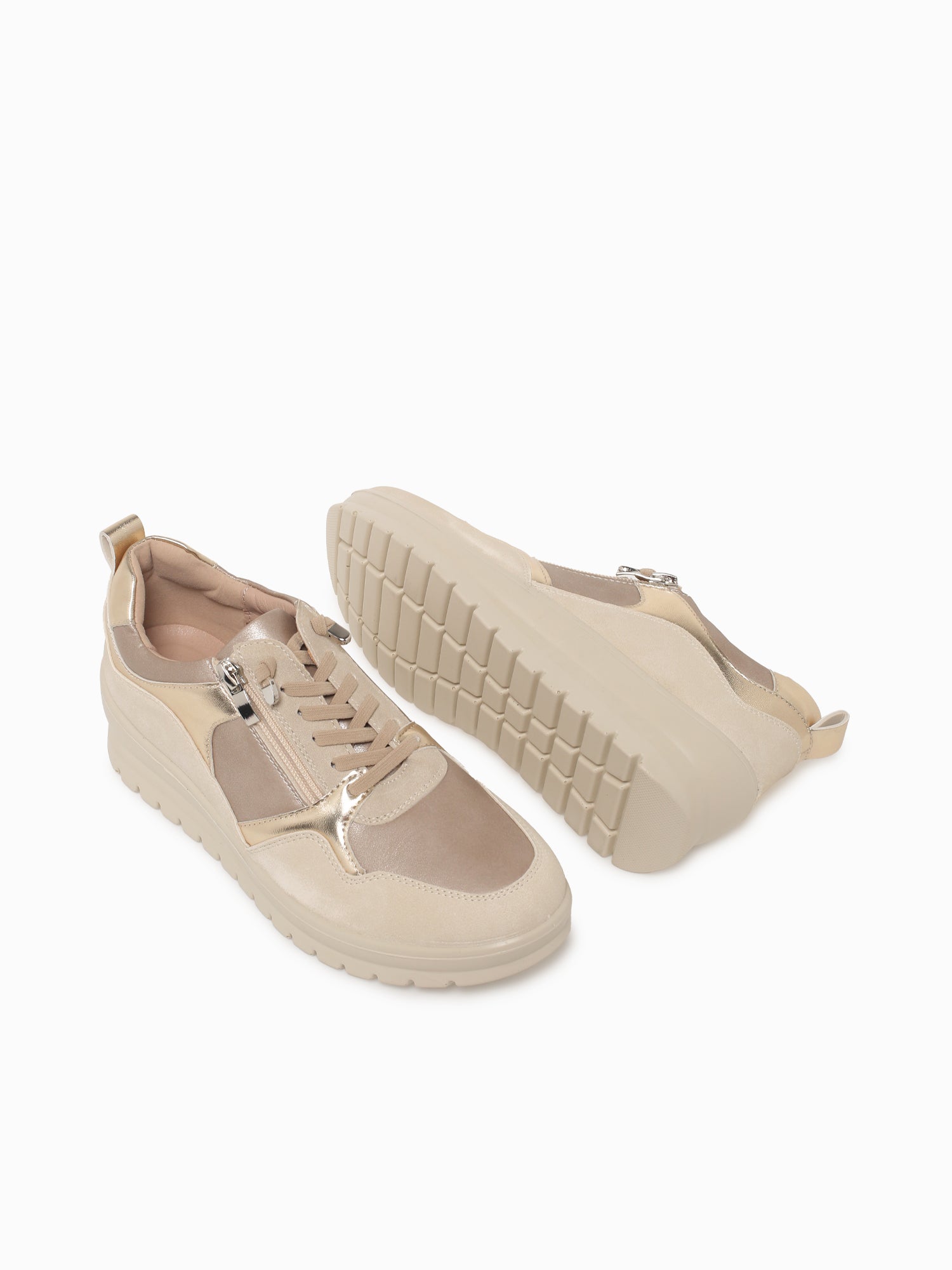 Dana Beige Gold Smooth Metallic Beige / 5 / M