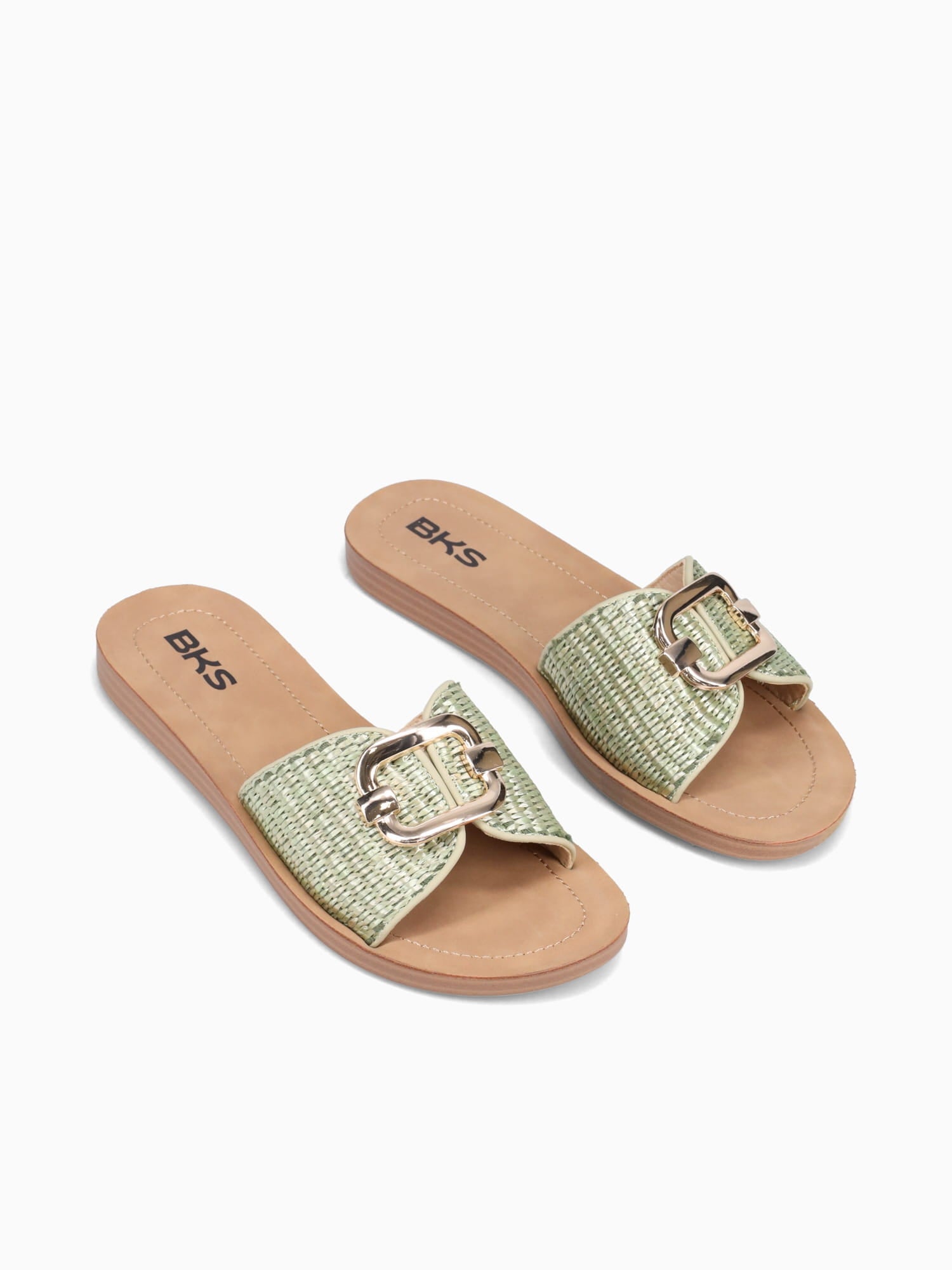 Lillith Green Raffia Green / 5 / M