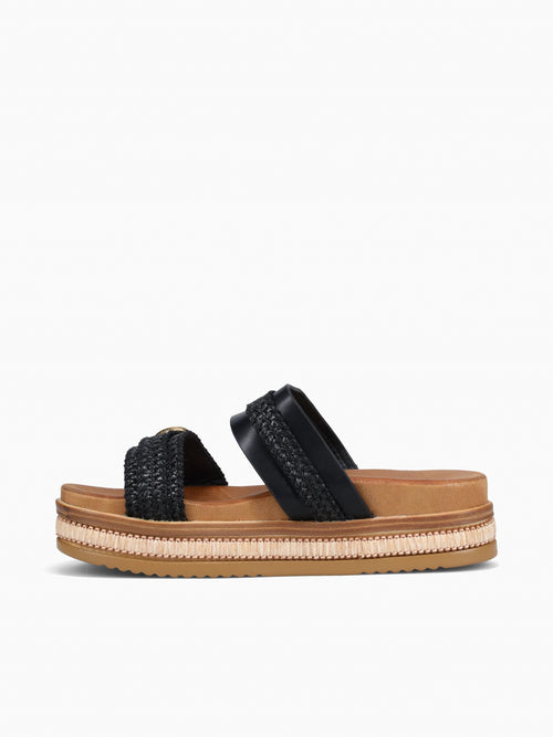 Derry Black Raffia Black / 5 / M