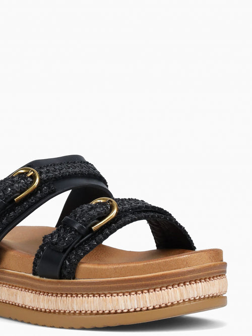 Derry Black Raffia Black / 5 / M