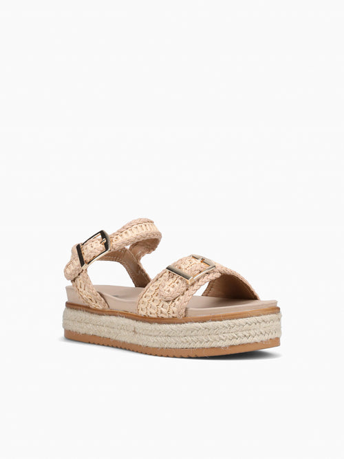 Lenny Beige Raffia Beige / 5 / M