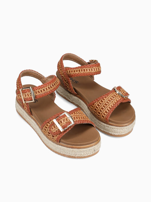 Lenny Brown Raffia Brown / 5 / M