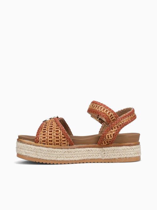 Lenny Brown Raffia Brown / 5 / M