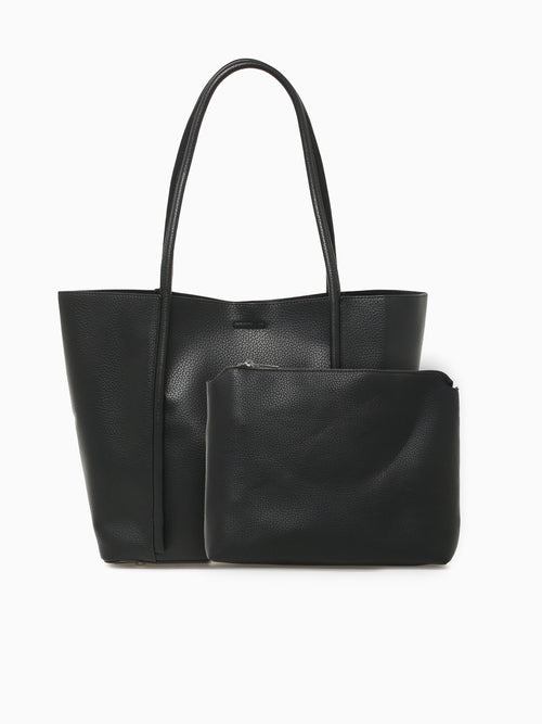 Pocket Tote Black Black