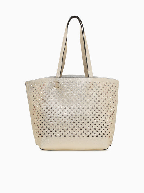 Star Tote Gold Silver Gold