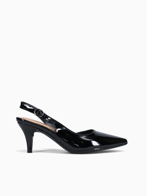 Claudette Black Patent Black / 5 / M