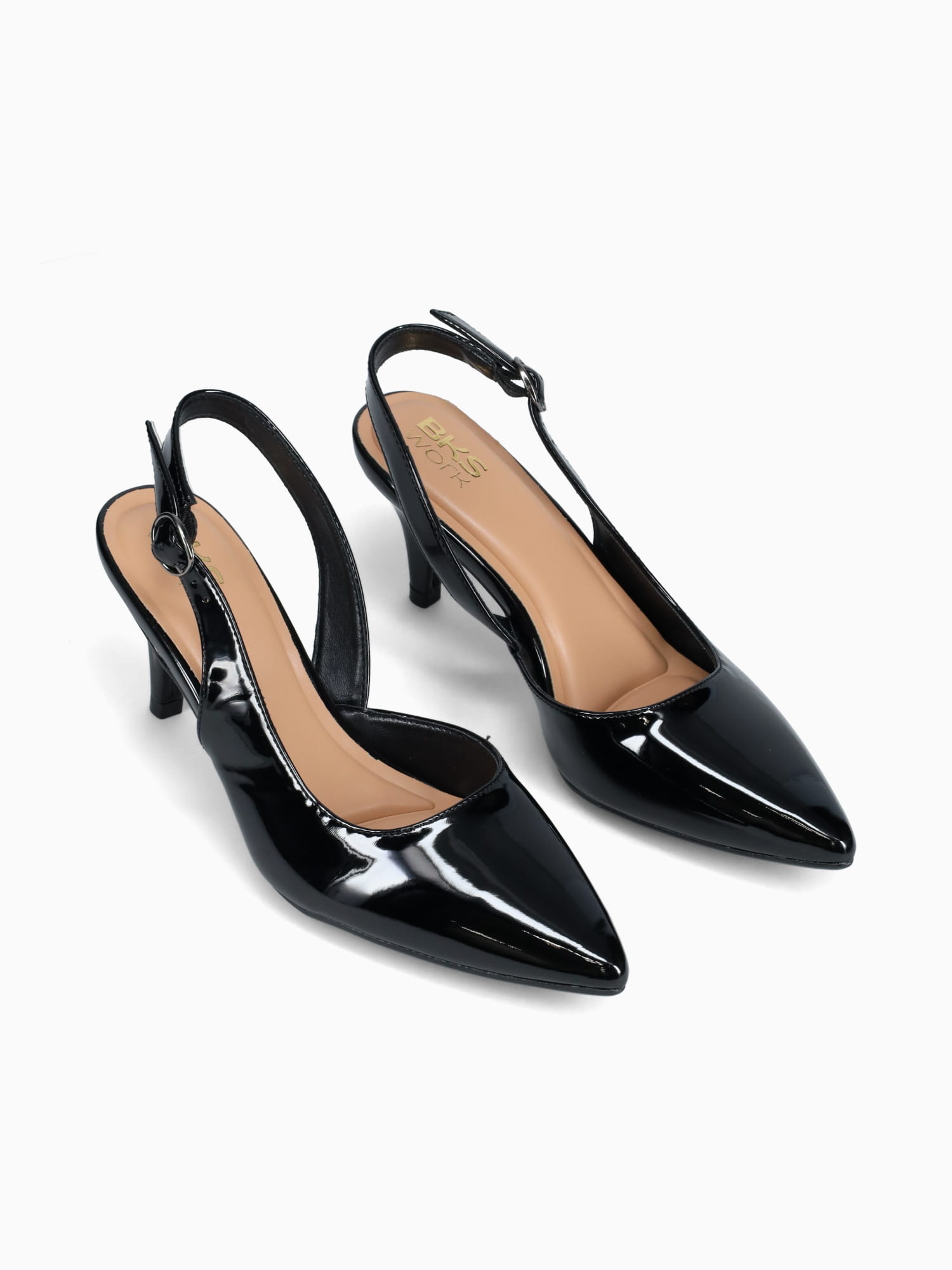 Claudette Black Patent Black / 5 / M