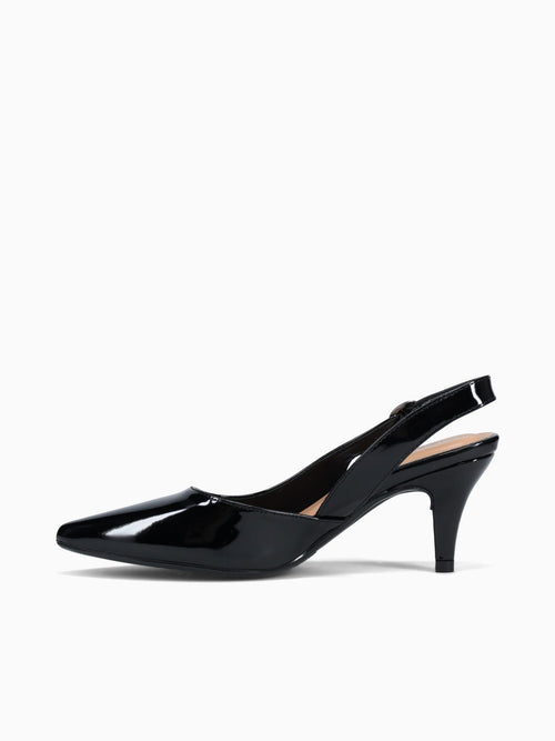 Claudette Black Patent Black / 5 / M