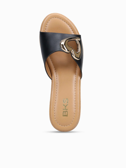 Zinnia Black Smooth Blue / 5 / M