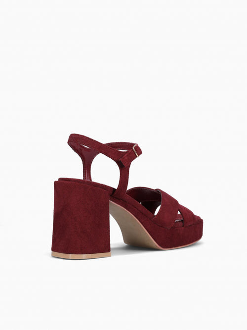 Elizabeth Burgundy Suede Wine / 5 / M