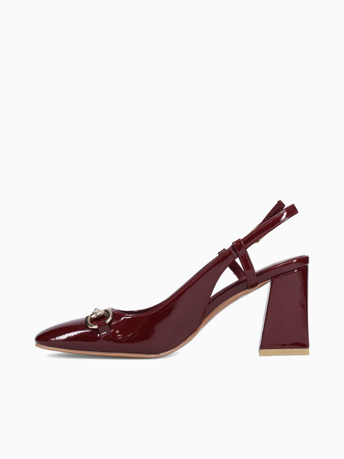 Mallory Burgundy Patent Wine / 5 / M