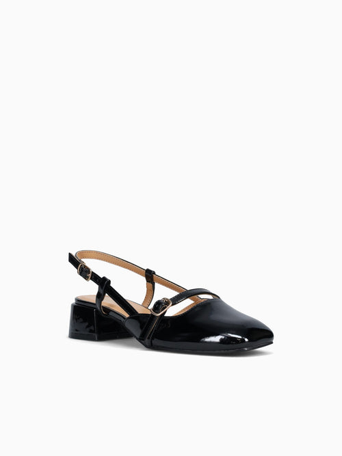 Francine Black Patent Black / 5 / M