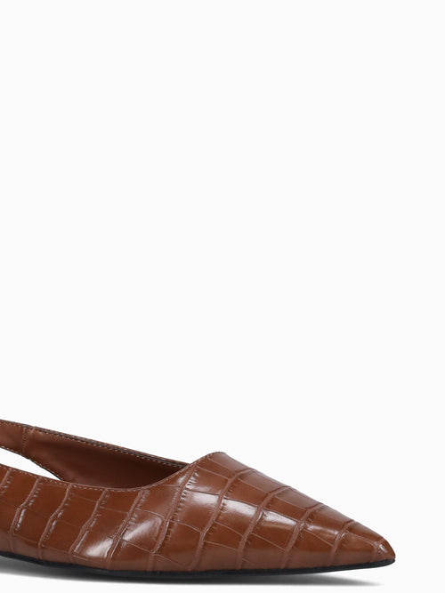 Julia Brown Croco Brown / 5 / M