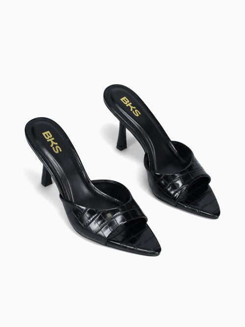 Katje Black Croco Black / 5 / M