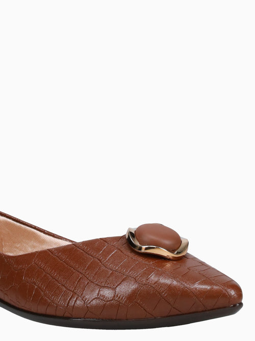 Brendy Tiramisu Croco Tan / 5 / M