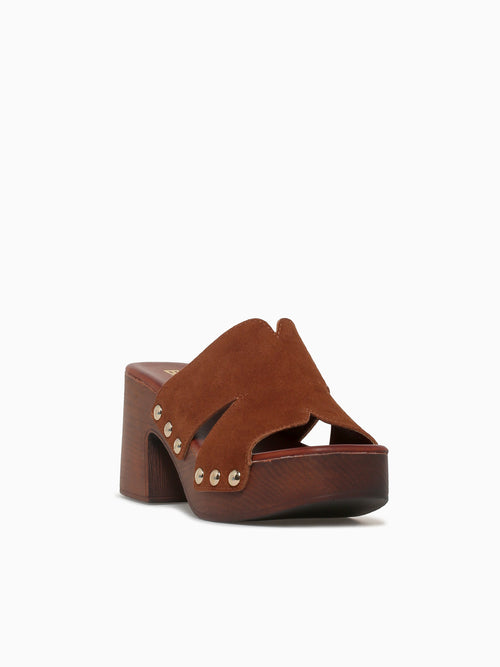 Shayna Brown Suede Dark Brown / 5 / M