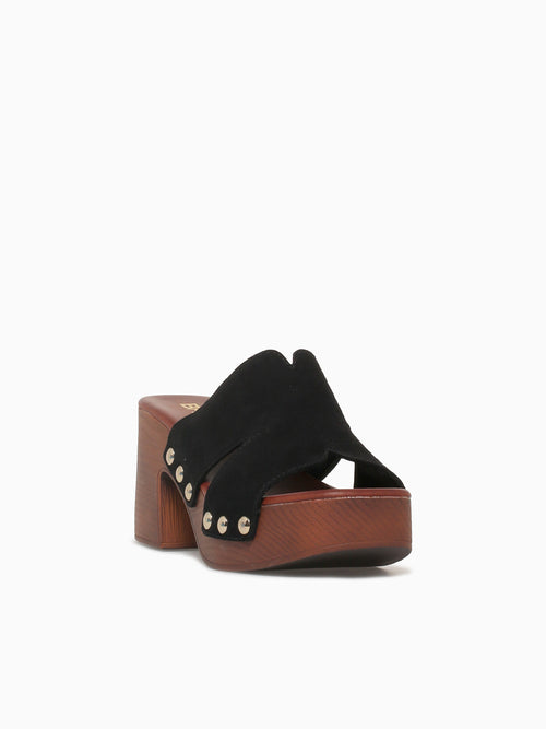 Shayna Black Suede Black / 5 / M