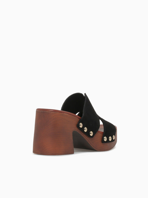 Shayna Black Suede Black / 5 / M