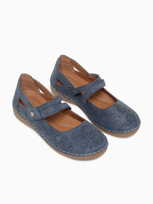 Itzel Navy Smooth Navy / 5 / M