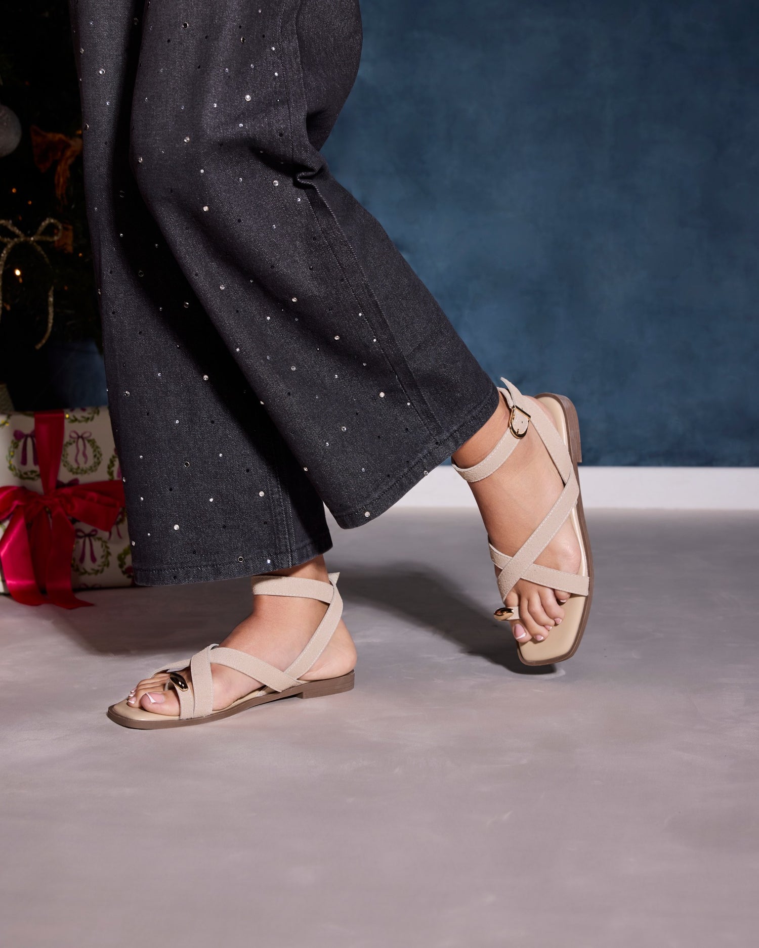 Georgina Beige Suede