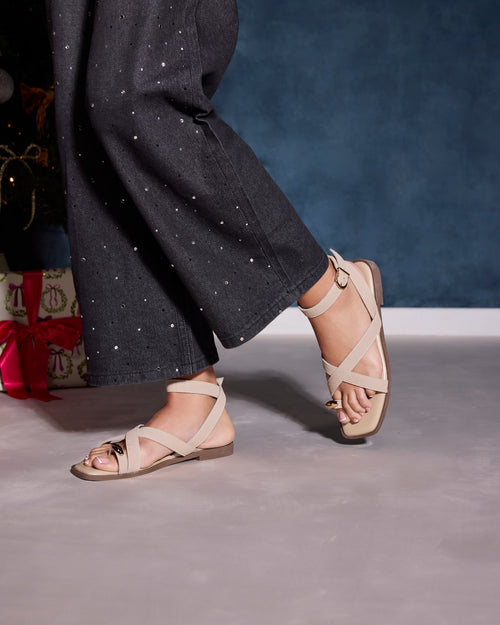 Georgina Beige Suede