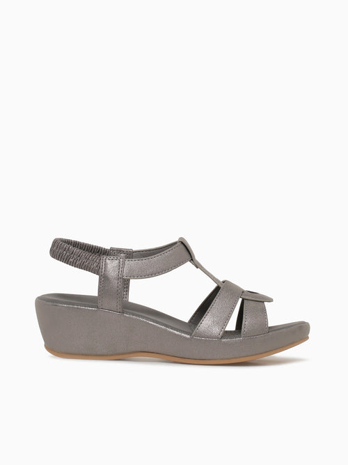 Olivia Pewter Metallic Pewter / 5 / M