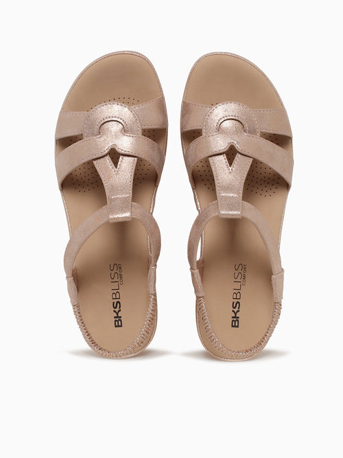 Olivia Rose Gold Metallic Rose Gold / 5 / M