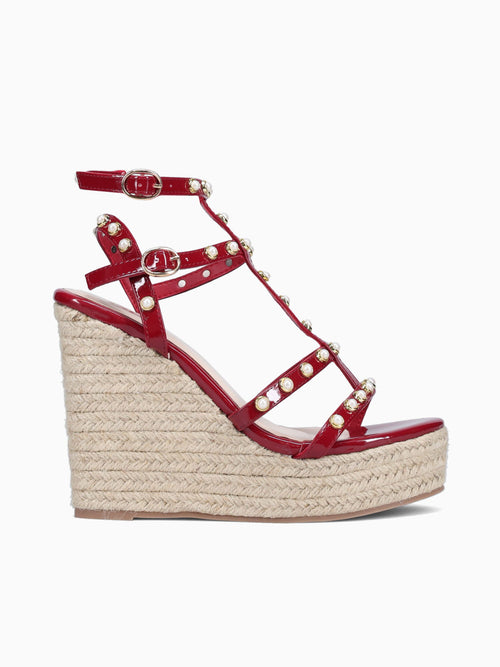 Eliza Burgundy Patent Wine / 5 / M