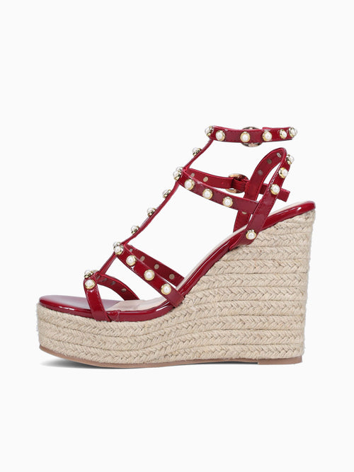 Eliza Burgundy Patent Wine / 5 / M