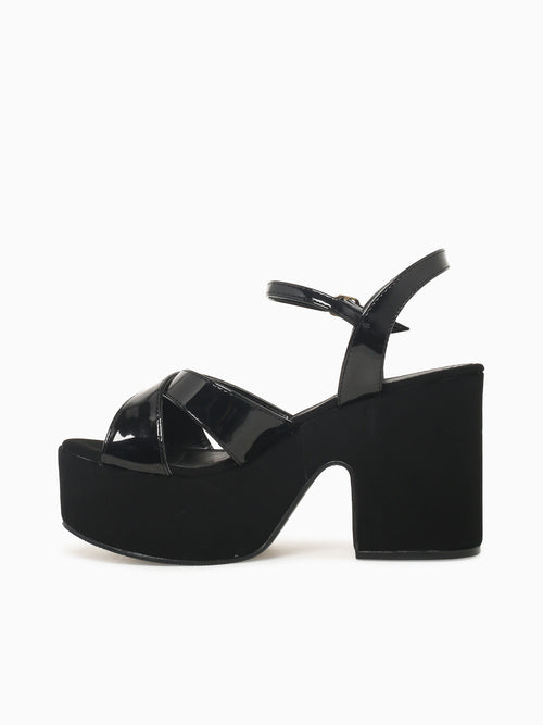 Daisy Preto Verniz Frama Black / 5 / M