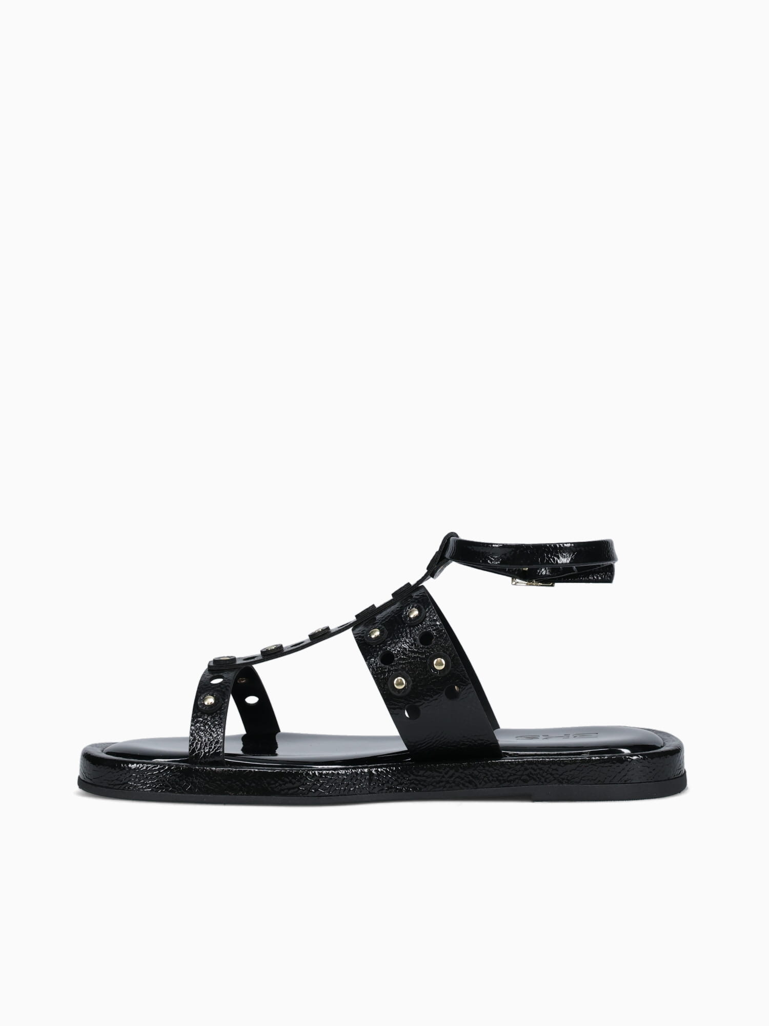 Virginia Preto Verniz Molhado Black / 5 / M