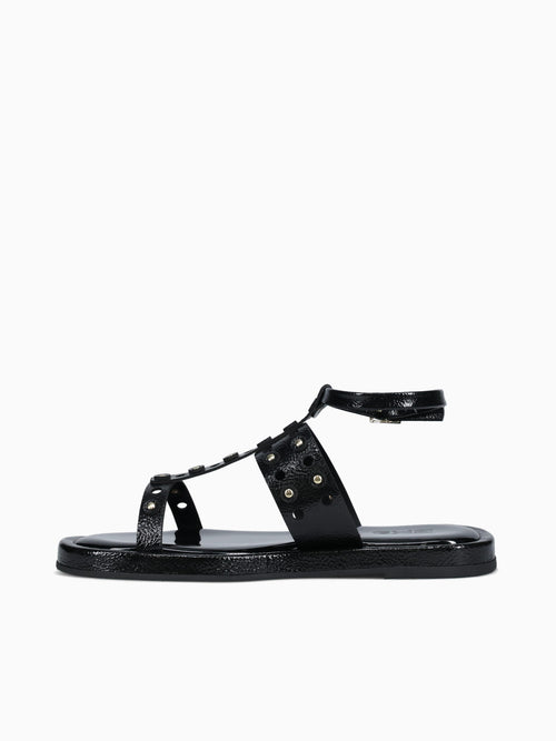 Virginia Preto Verniz Molhado Black / 5 / M