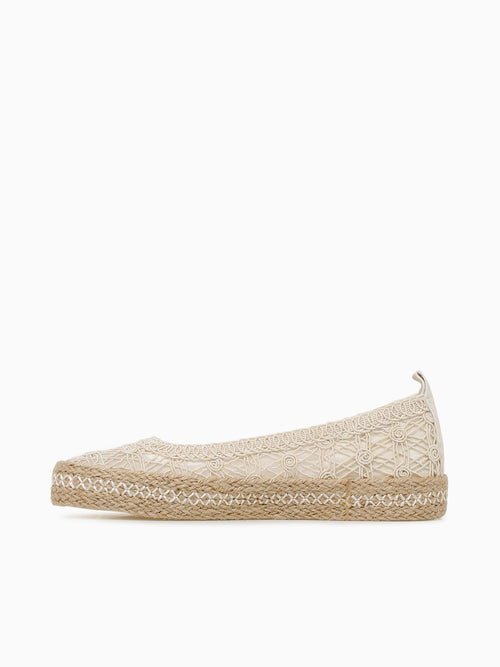 Benita Sol Cream Textile Beige / 5 / M