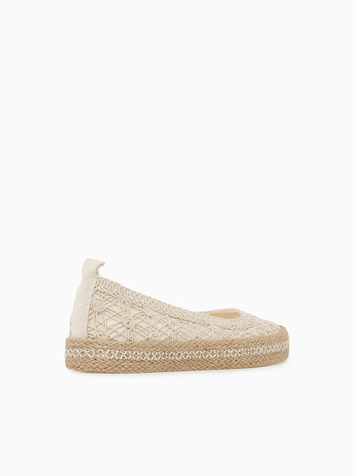 Benita Sol Cream Textile Beige / 5 / M