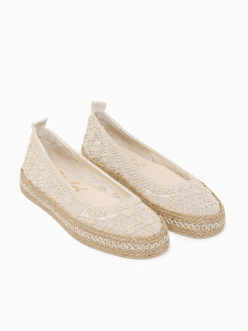 Benita Sol Cream Textile Beige / 5 / M