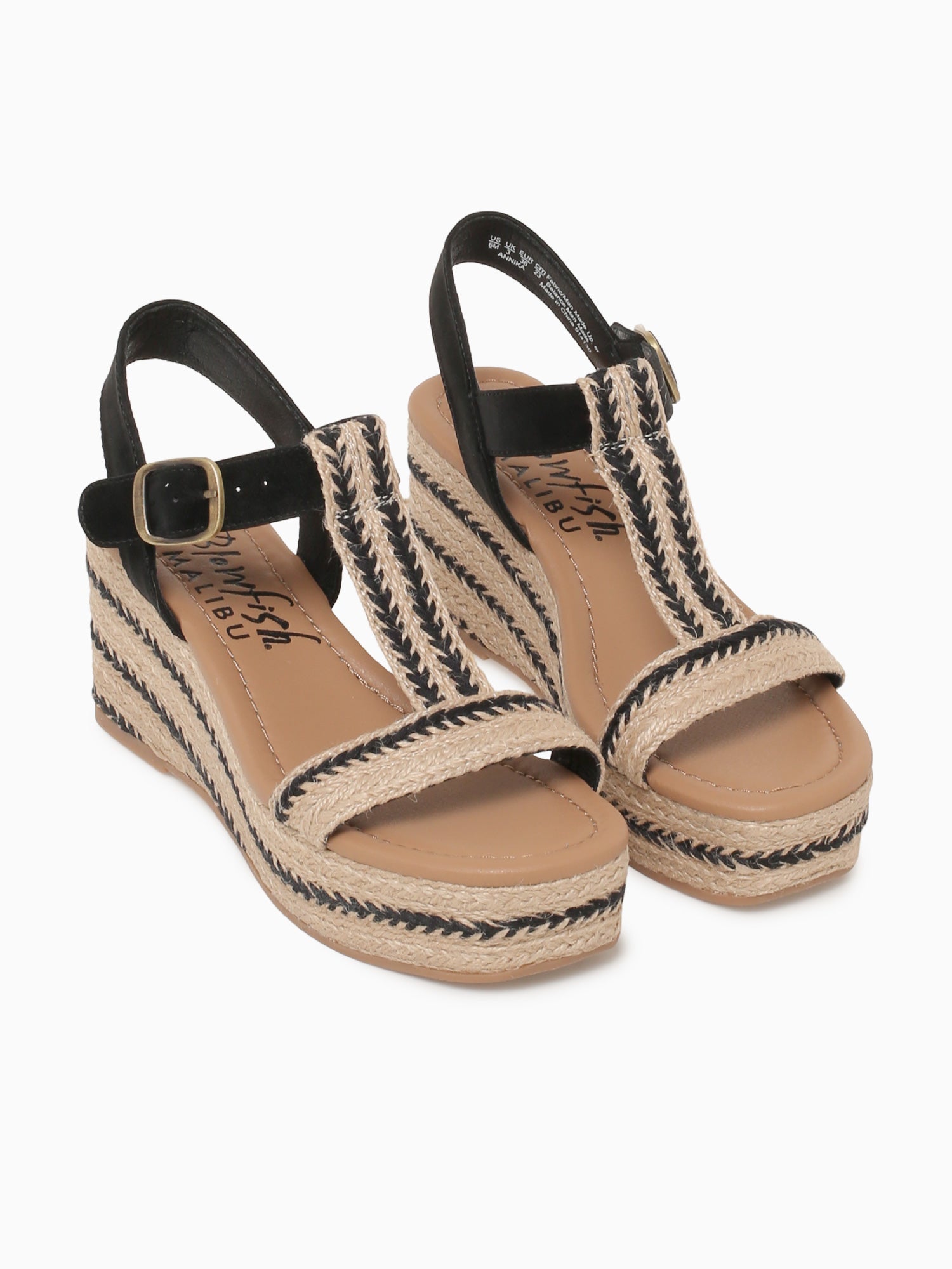 Annika Natural Black textile Black / 5 / M