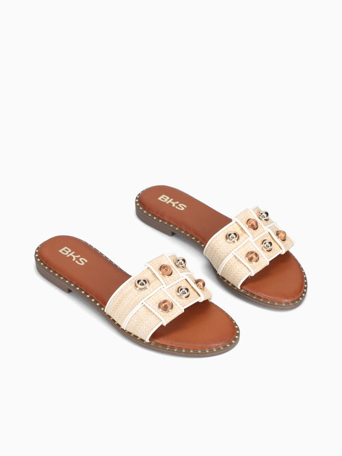 Anafi Beige Raffia Beige / 5 / M