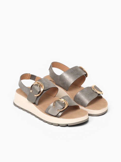 Joyce Pewter Smooth Pewter / 5 / M