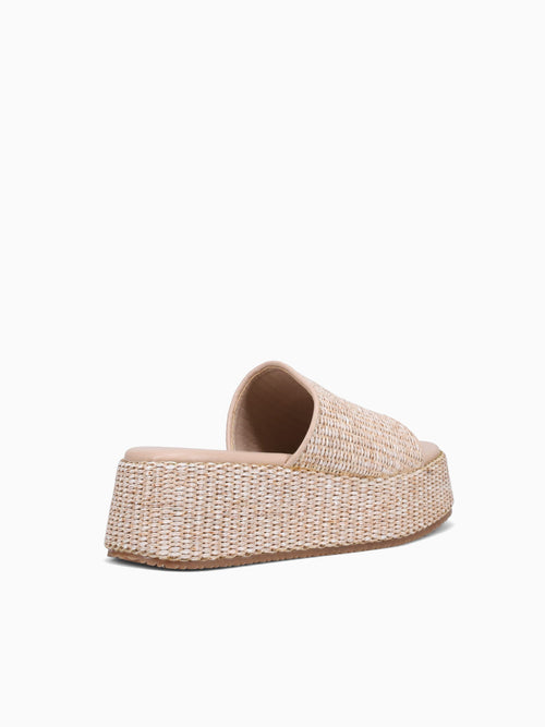 Alice Beige Raffia Beige / 5 / M