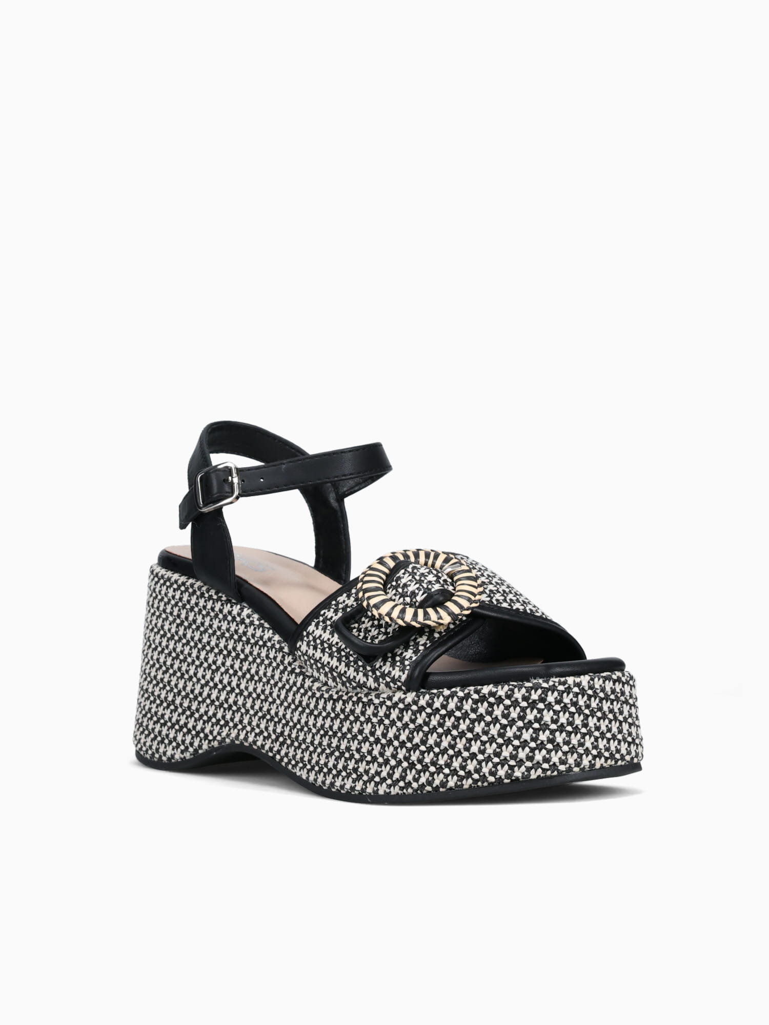 Sandy Black Raffia Black / 5 / M