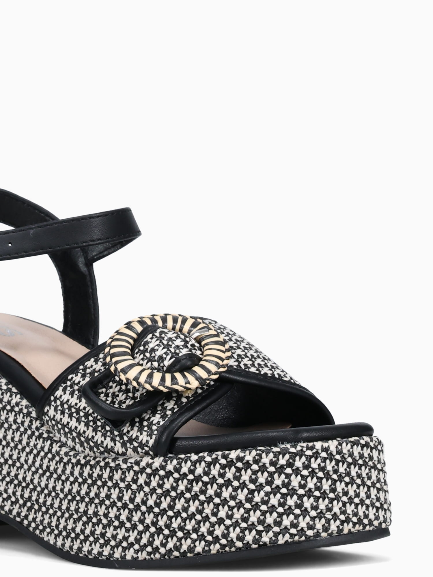 Sandy Black Raffia Black / 5 / M