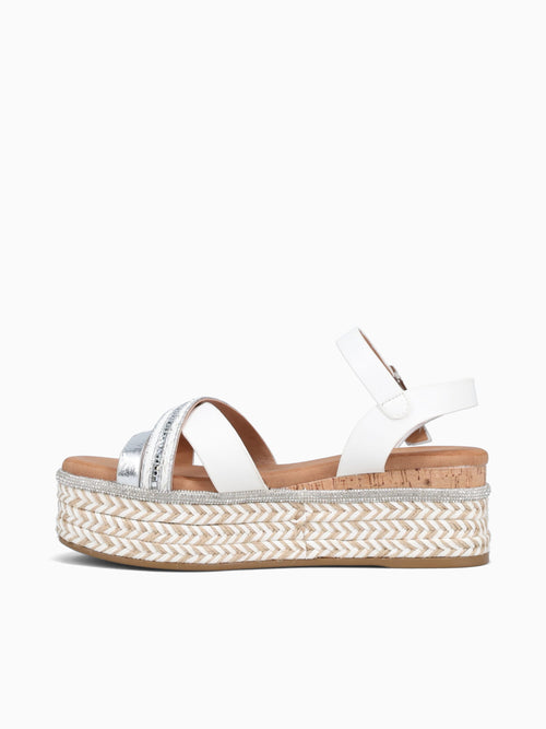 Sandrita White Metallic White / 5 / M