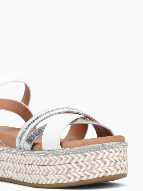 Sandrita White Metallic White / 5 / M