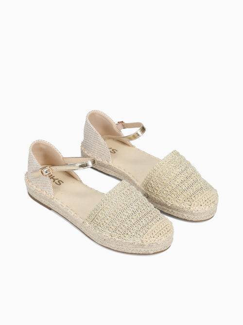 Dafne Gold Textile Brown / 5 / M