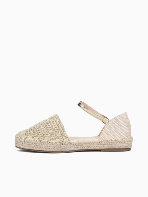 Dafne Gold Textile Brown / 5 / M