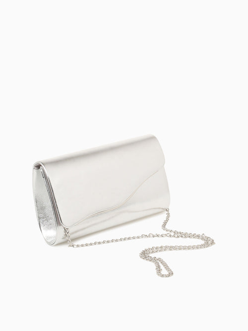 Wave Clutch Silver Silver