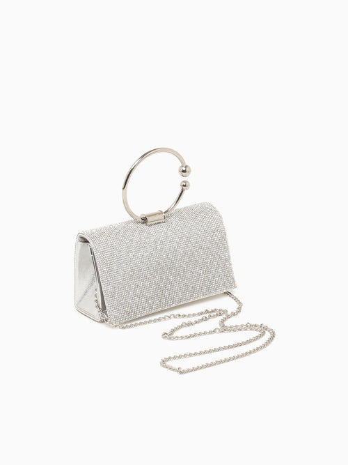 Star Clutch Silver Silver