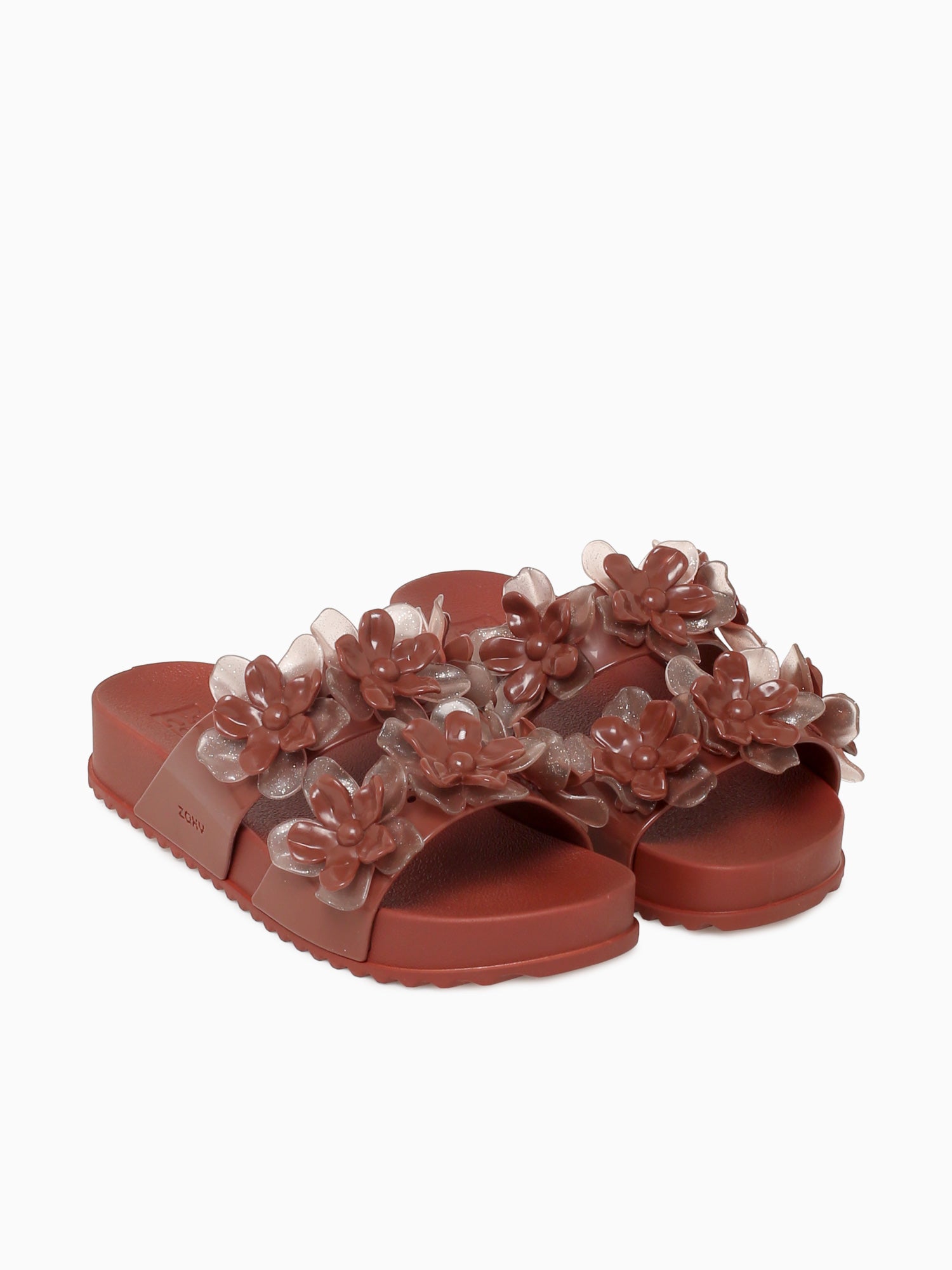 Partner Flower Ad Brown Glitter Jelly Brown / 5 / M