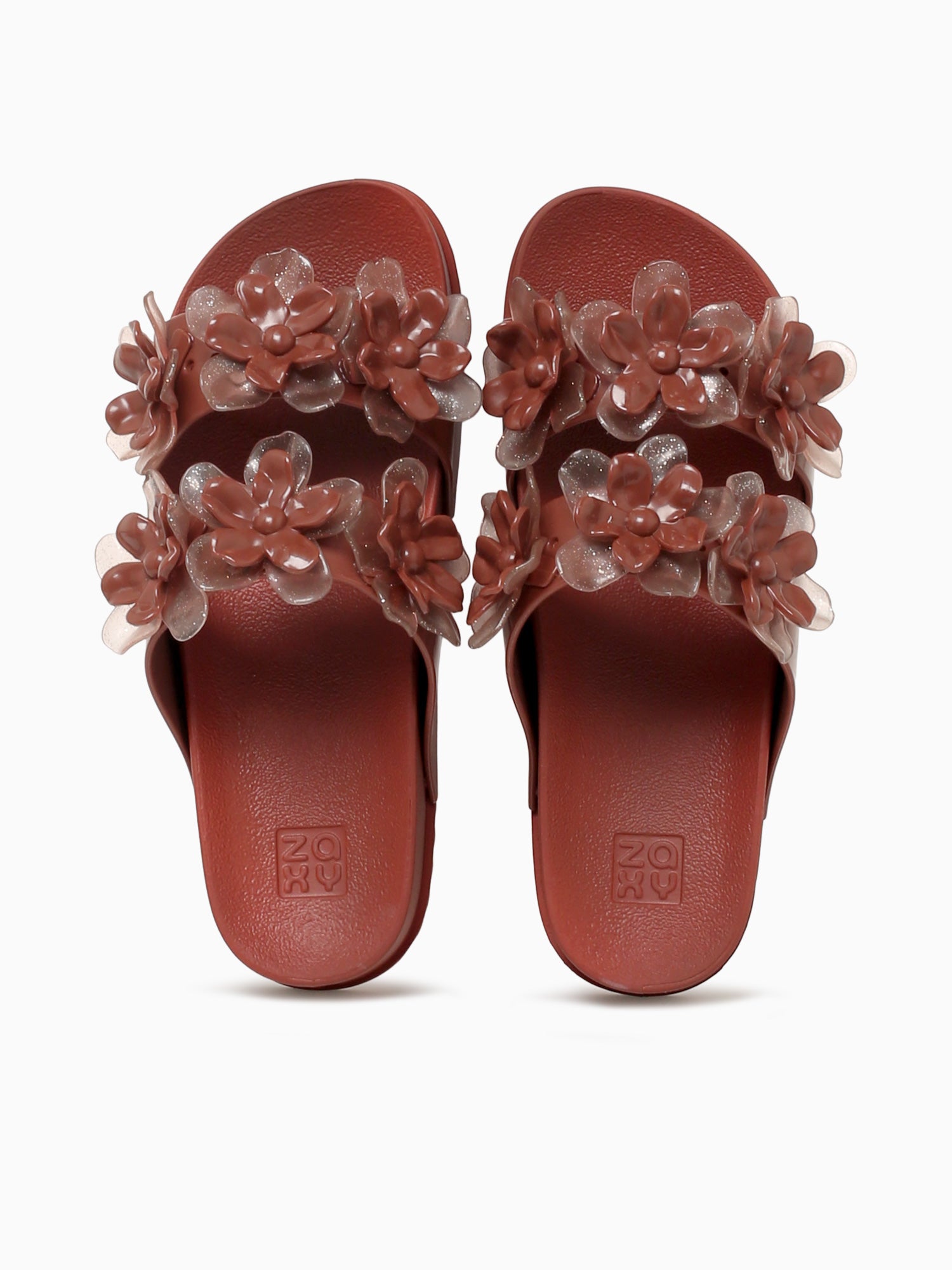 Partner Flower Ad Brown Glitter Jelly Brown / 5 / M